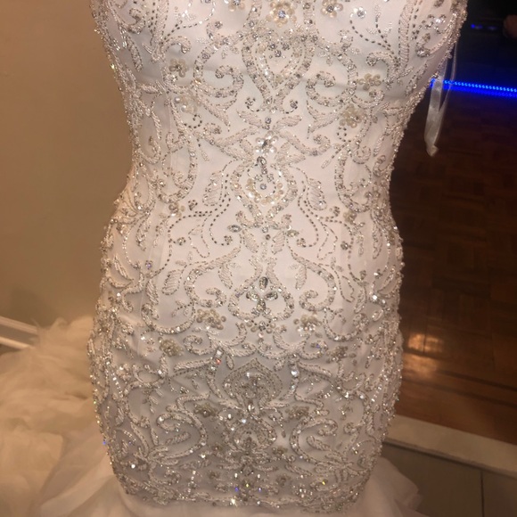 Bling Mermaid Wedding Gown - Picture 2 of 6